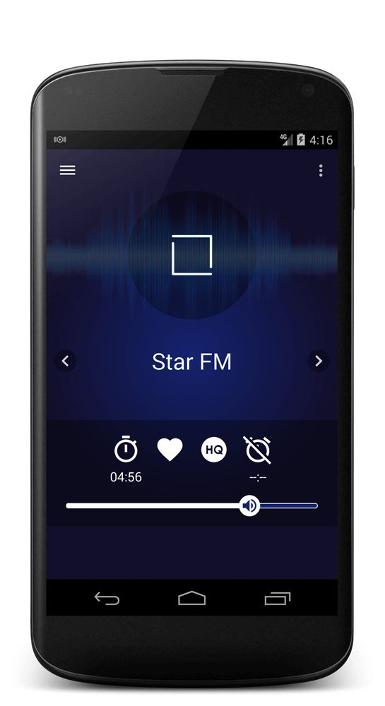 Android radio player with sleep timer Android online radio player with sleep timer